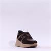 Marco Moreo Verona Laced Wedge Trainer - Brown Suede